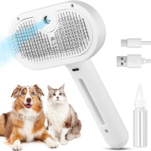 FurEase™ 3-in-1 Self-Cleaning Steam Pet Brush